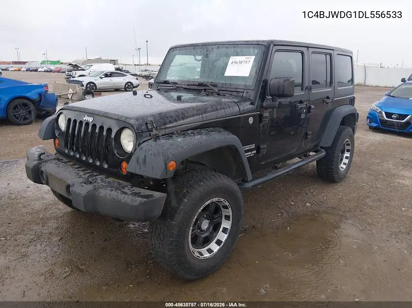 2013 Jeep Wrangler Unlimited Sport VIN: 1C4BJWDG1DL556533 Lot: 45630757