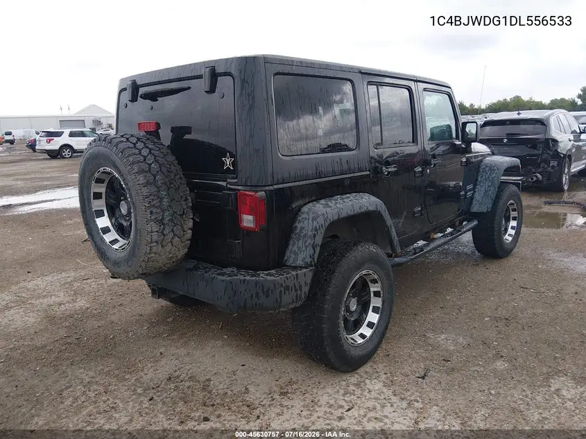 2013 Jeep Wrangler Unlimited Sport VIN: 1C4BJWDG1DL556533 Lot: 45630757