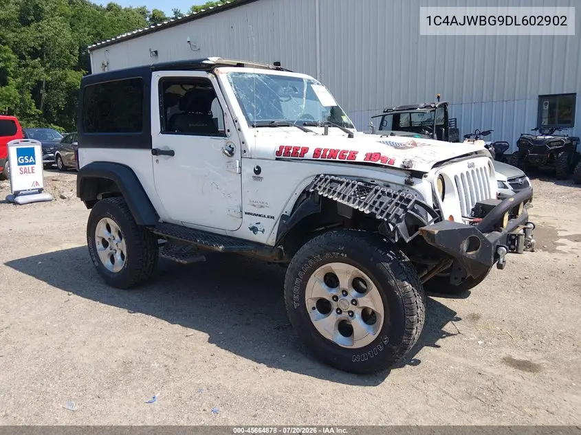 2013 Jeep Wrangler Sahara VIN: 1C4AJWBG9DL602902 Lot: 45664878
