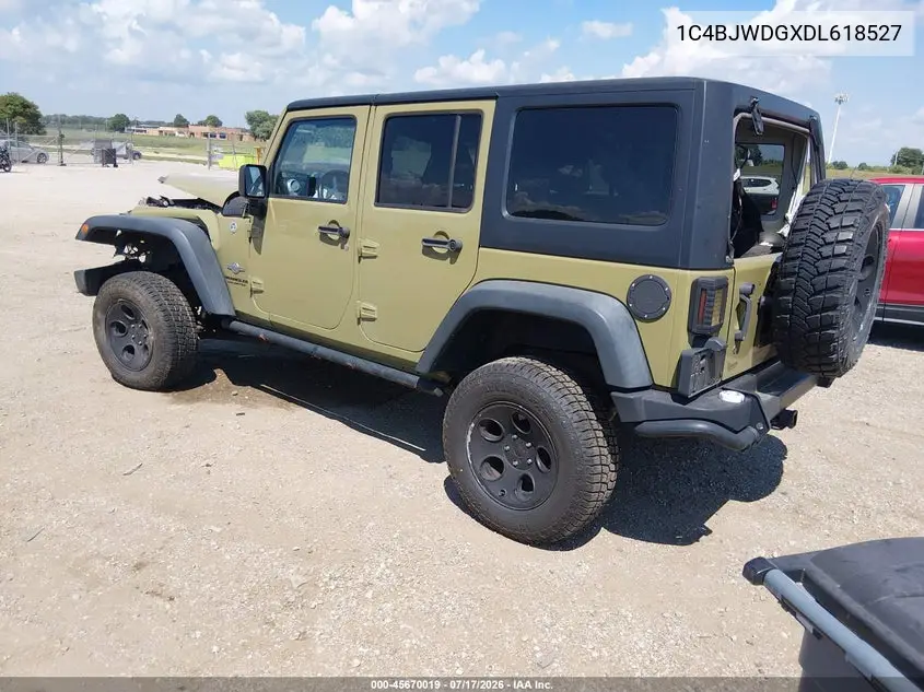 2013 Jeep Wrangler Unlimited Freedom Edition VIN: 1C4BJWDGXDL618527 Lot: 45670019