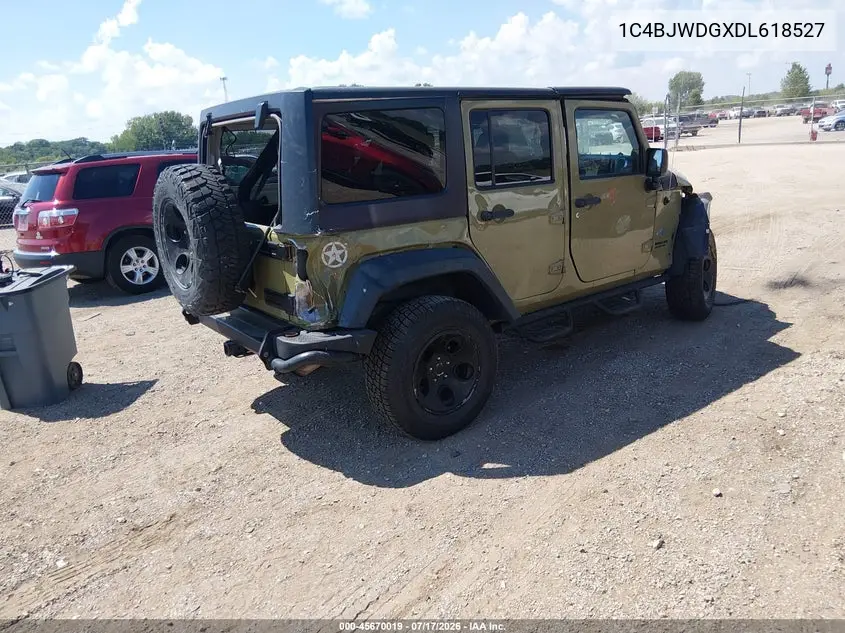 2013 Jeep Wrangler Unlimited Freedom Edition VIN: 1C4BJWDGXDL618527 Lot: 45670019