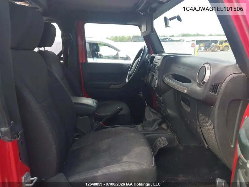 2014 Jeep Wrangler VIN: 1C4AJWAG1EL101506 Lot: 12648859