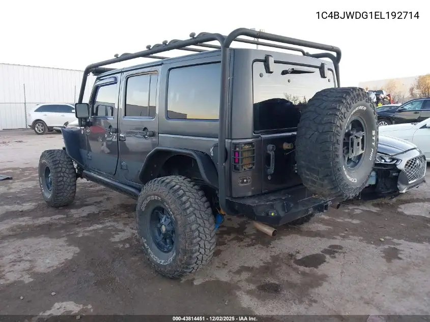 1C4BJWDG1EL192714 2014 Jeep Wrangler Unlimited Sport