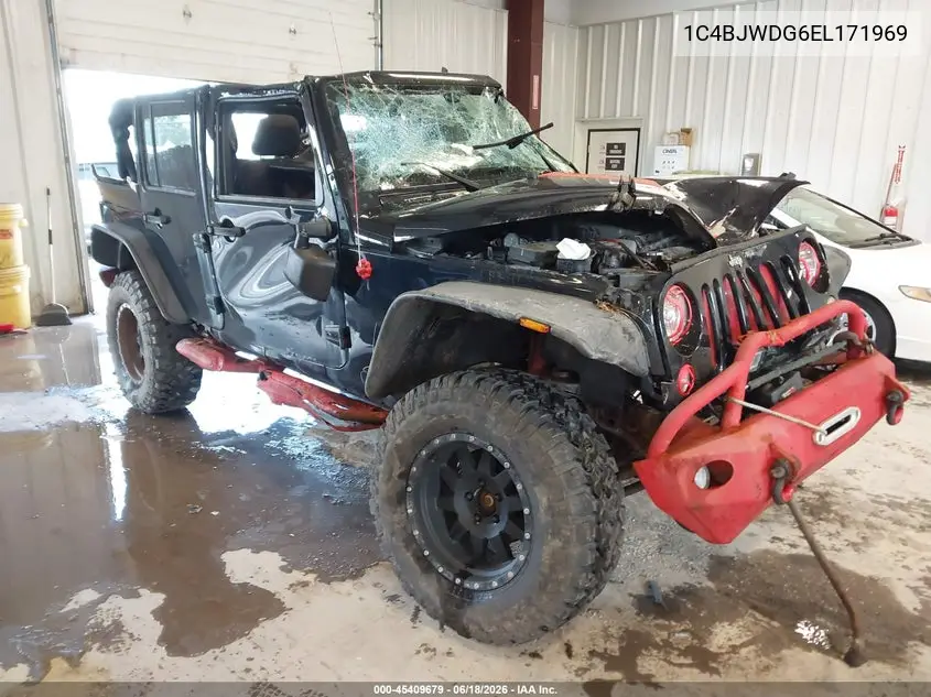 2014 Jeep Wrangler Unlimited Sport VIN: 1C4BJWDG6EL171969 Lot: 45409679