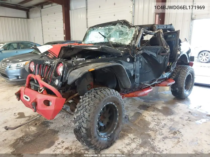 2014 Jeep Wrangler Unlimited Sport VIN: 1C4BJWDG6EL171969 Lot: 45409679