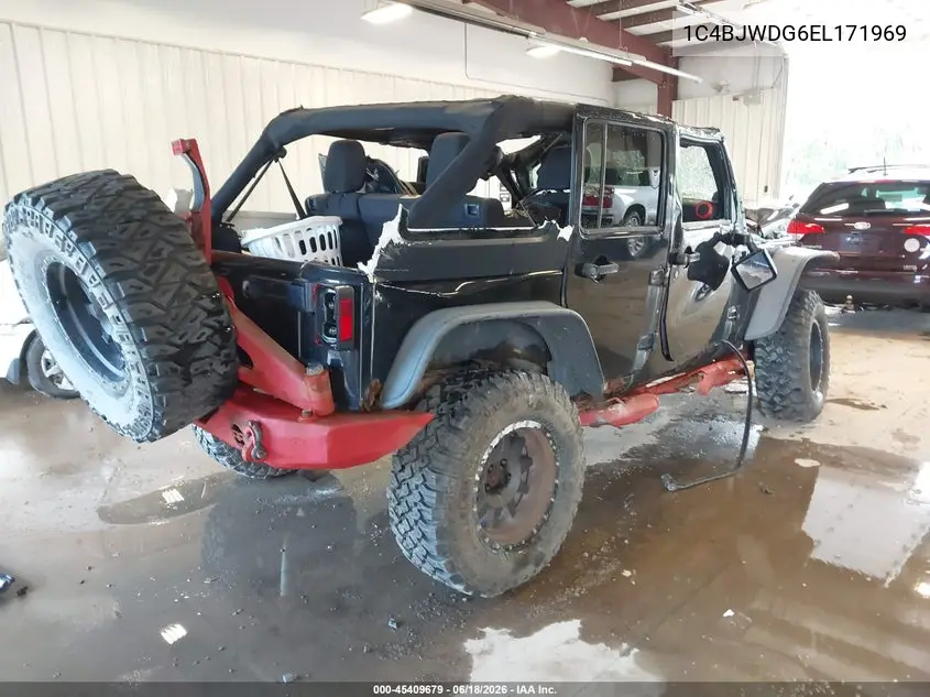 2014 Jeep Wrangler Unlimited Sport VIN: 1C4BJWDG6EL171969 Lot: 45409679