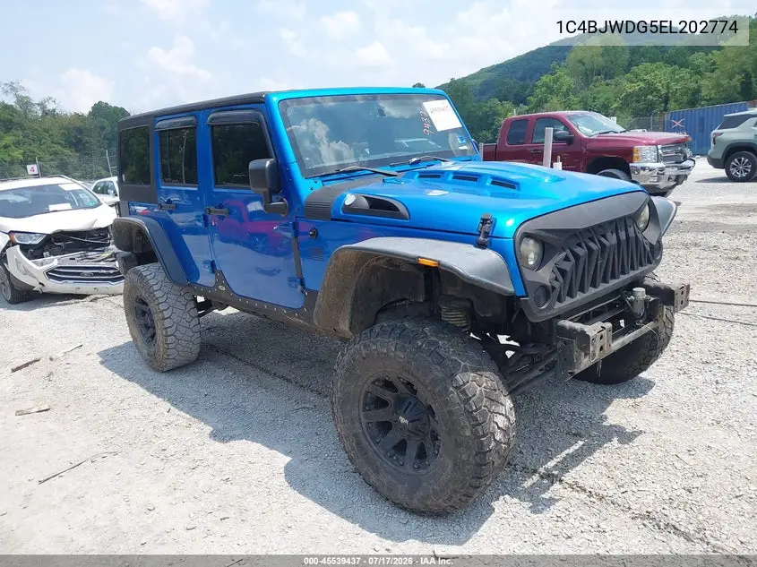 2014 Jeep Wrangler Unlimited Freedom Edition VIN: 1C4BJWDG5EL202774 Lot: 45539437