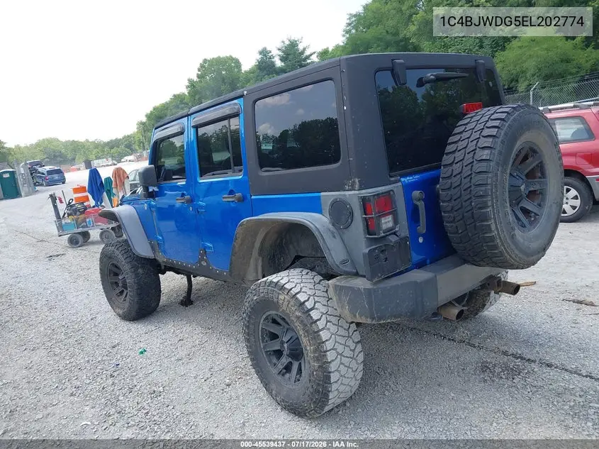 2014 Jeep Wrangler Unlimited Freedom Edition VIN: 1C4BJWDG5EL202774 Lot: 45539437