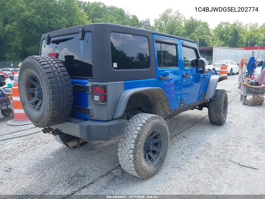 2014 Jeep Wrangler Unlimited Freedom Edition VIN: 1C4BJWDG5EL202774 Lot: 45539437