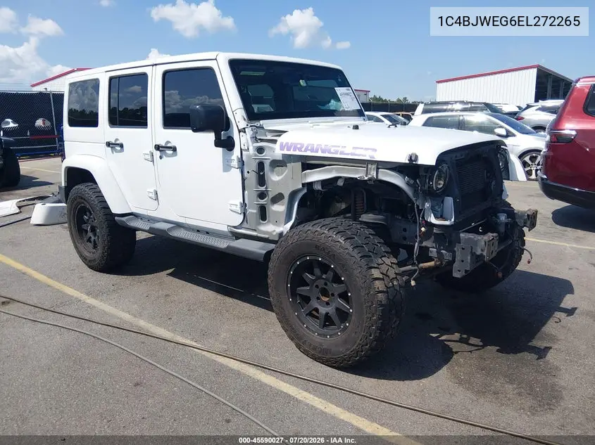 2014 Jeep Wrangler Unlimited Sahara VIN: 1C4BJWEG6EL272265 Lot: 45590027