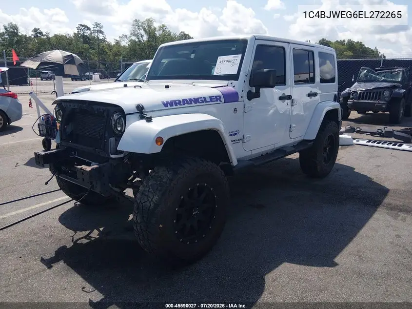2014 Jeep Wrangler Unlimited Sahara VIN: 1C4BJWEG6EL272265 Lot: 45590027