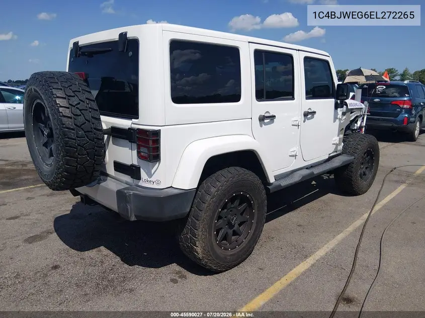 2014 Jeep Wrangler Unlimited Sahara VIN: 1C4BJWEG6EL272265 Lot: 45590027