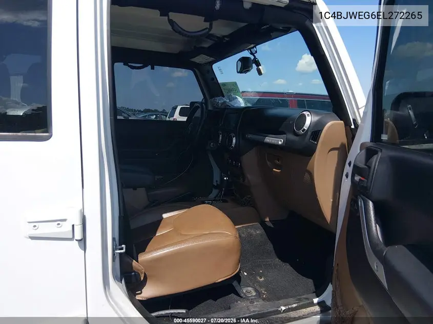 2014 Jeep Wrangler Unlimited Sahara VIN: 1C4BJWEG6EL272265 Lot: 45590027