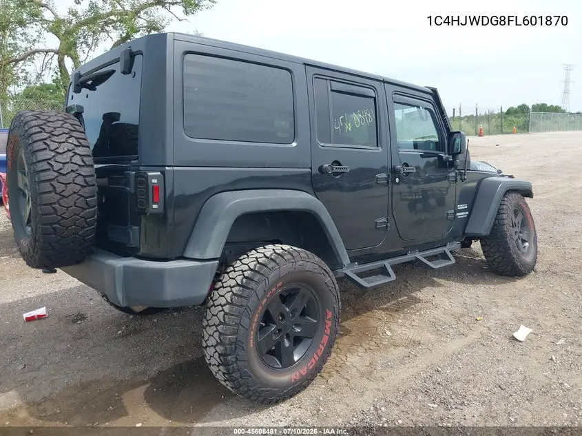2015 Jeep Wrangler Unlimited Sport VIN: 1C4HJWDG8FL601870 Lot: 45608481