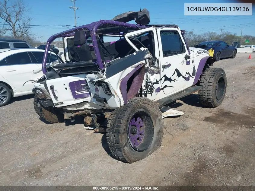 1C4BJWDG4GL139136 2016 Jeep Wrangler Unlimited Sport