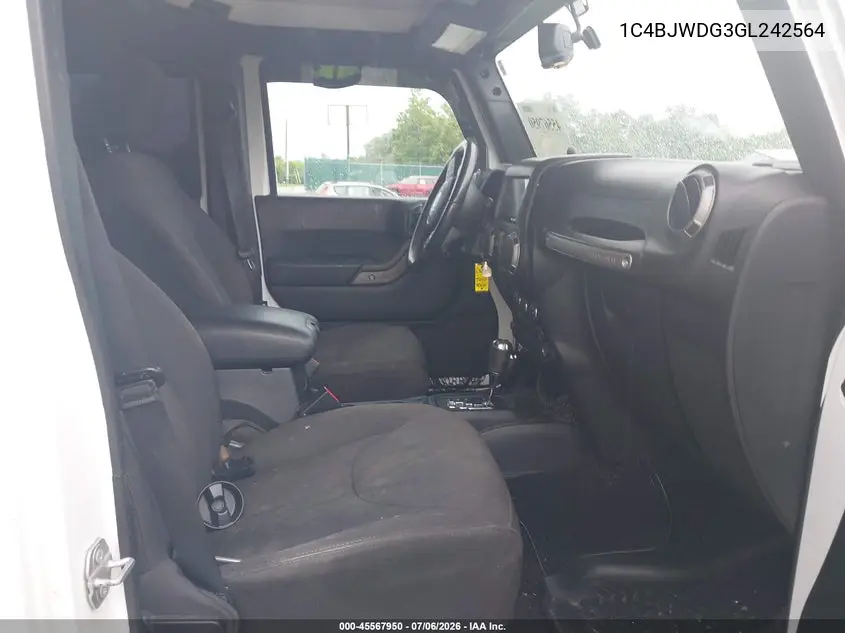 2016 Jeep Wrangler Unlimited Sport VIN: 1C4BJWDG3GL242564 Lot: 45567950
