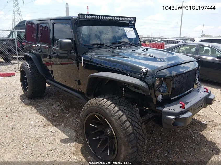 2016 Jeep Wrangler Unlimited Rubicon Hard Rock VIN: 1C4BJWFG1GL197444 Lot: 45637704
