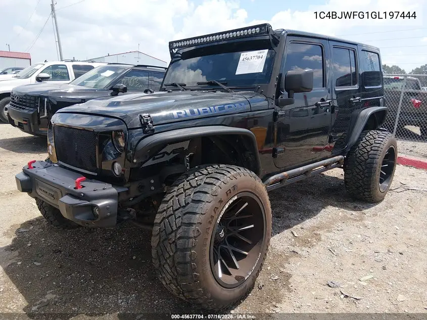 2016 Jeep Wrangler Unlimited Rubicon Hard Rock VIN: 1C4BJWFG1GL197444 Lot: 45637704