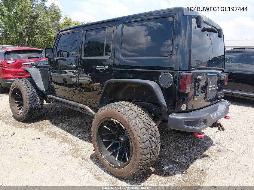 2016 Jeep Wrangler Unlimited Rubicon Hard Rock VIN: 1C4BJWFG1GL197444 Lot: 45637704