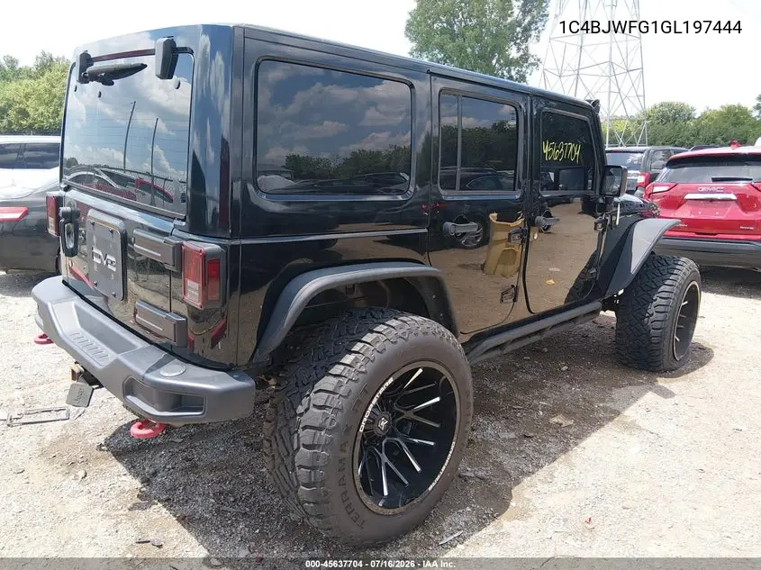 2016 Jeep Wrangler Unlimited Rubicon Hard Rock VIN: 1C4BJWFG1GL197444 Lot: 45637704