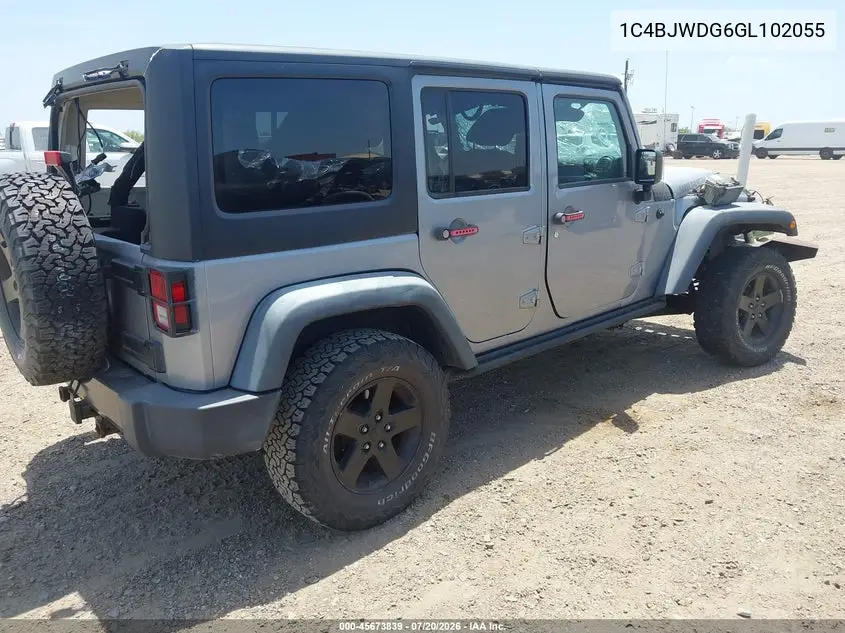 2016 Jeep Wrangler Unlimited Black Bear VIN: 1C4BJWDG6GL102055 Lot: 45673839