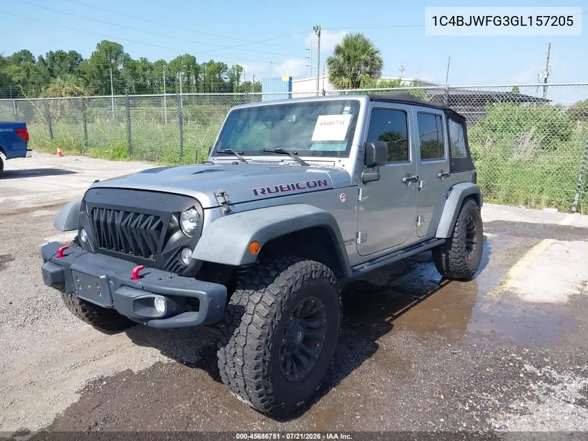 2016 Jeep Wrangler Unlimited Rubicon Hard Rock VIN: 1C4BJWFG3GL157205 Lot: 45686751