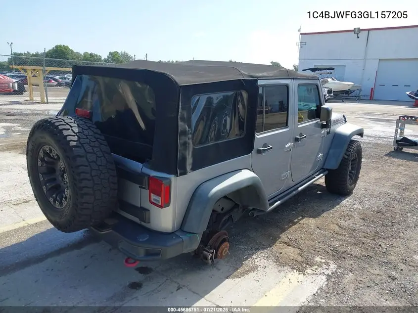 2016 Jeep Wrangler Unlimited Rubicon Hard Rock VIN: 1C4BJWFG3GL157205 Lot: 45686751