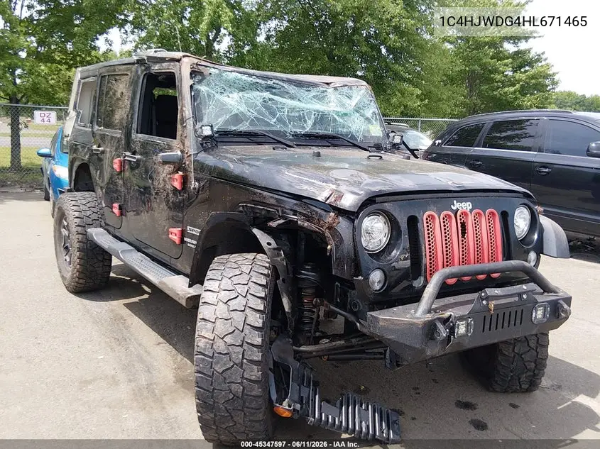 2017 Jeep Wrangler Unlimited Sport 4X4 VIN: 1C4HJWDG4HL671465 Lot: 45347597