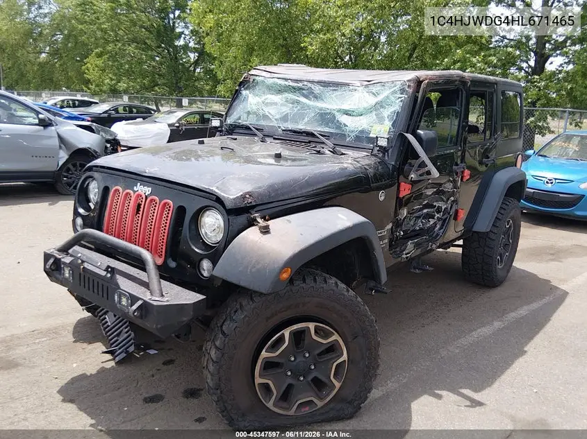 2017 Jeep Wrangler Unlimited Sport 4X4 VIN: 1C4HJWDG4HL671465 Lot: 45347597