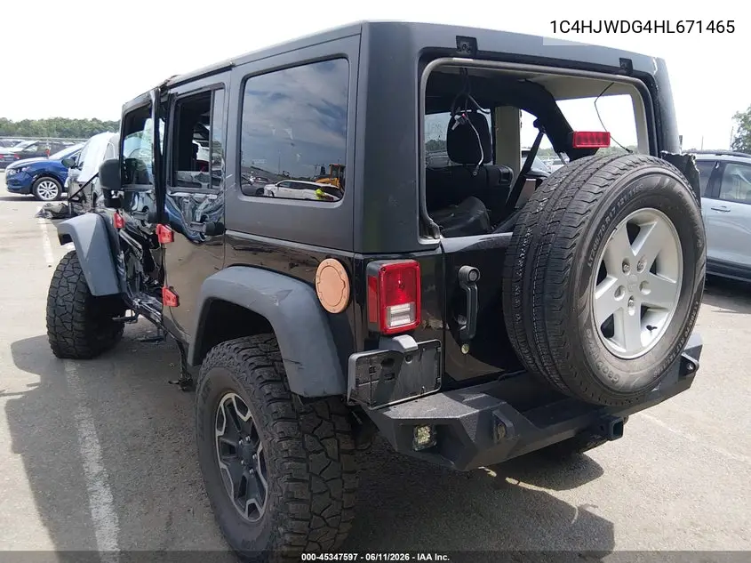 2017 Jeep Wrangler Unlimited Sport 4X4 VIN: 1C4HJWDG4HL671465 Lot: 45347597