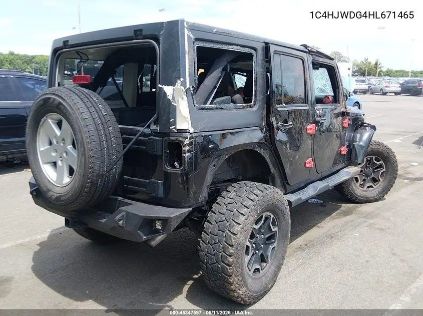 2017 Jeep Wrangler Unlimited Sport 4X4 VIN: 1C4HJWDG4HL671465 Lot: 45347597