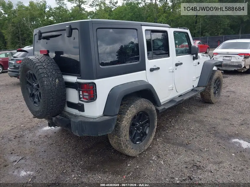 2017 Jeep Wrangler Unlimited Willy Wheeler 4X4 VIN: 1C4BJWDG9HL588684 Lot: 45383549