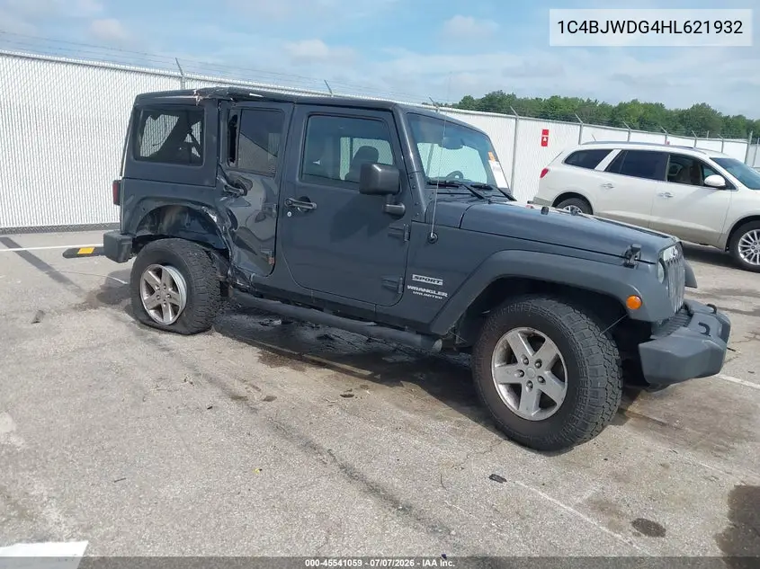 2017 Jeep Wrangler Unlimited Sport VIN: 1C4BJWDG4HL621932 Lot: 45541059