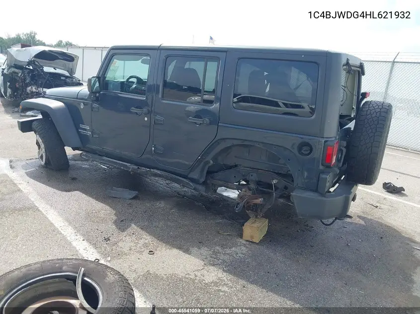 2017 Jeep Wrangler Unlimited Sport VIN: 1C4BJWDG4HL621932 Lot: 45541059