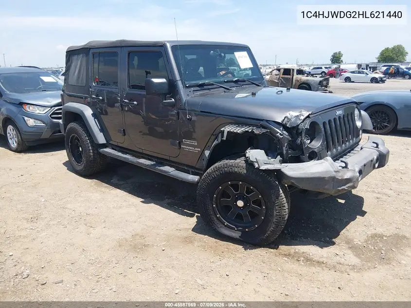 2017 Jeep Wrangler Unlimited Sport VIN: 1C4HJWDG2HL621440 Lot: 45587569