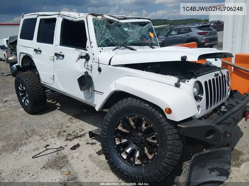 2017 Jeep Wrangler Unlimited Smoky Mountain VIN: 1C4BJWEG2HL706248 Lot: 45628932