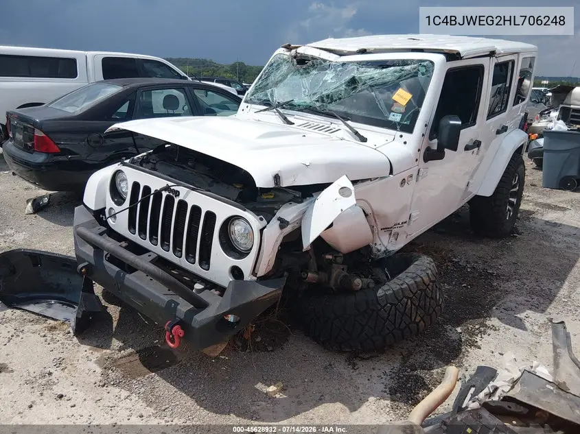 2017 Jeep Wrangler Unlimited Smoky Mountain VIN: 1C4BJWEG2HL706248 Lot: 45628932