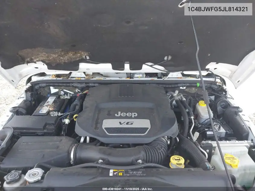 1C4BJWFG5JL814321 2018 Jeep Wrangler Jk Unlimited Rubicon 4X4