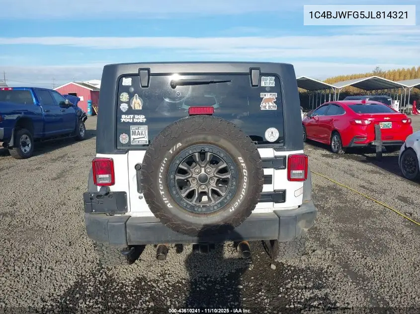 1C4BJWFG5JL814321 2018 Jeep Wrangler Jk Unlimited Rubicon 4X4
