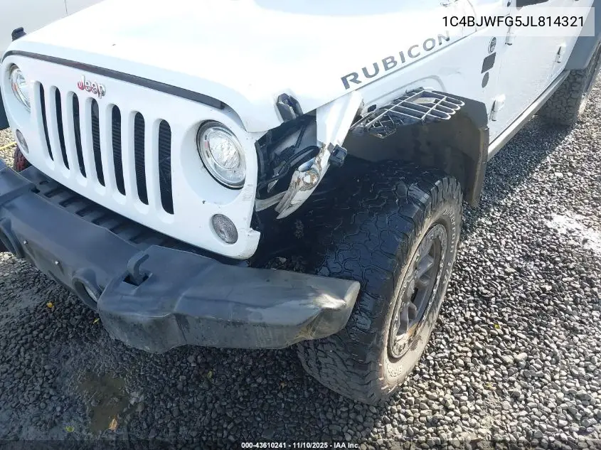 1C4BJWFG5JL814321 2018 Jeep Wrangler Jk Unlimited Rubicon 4X4