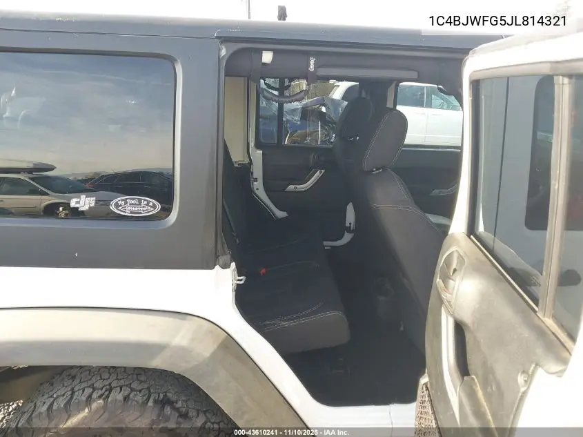 1C4BJWFG5JL814321 2018 Jeep Wrangler Jk Unlimited Rubicon 4X4