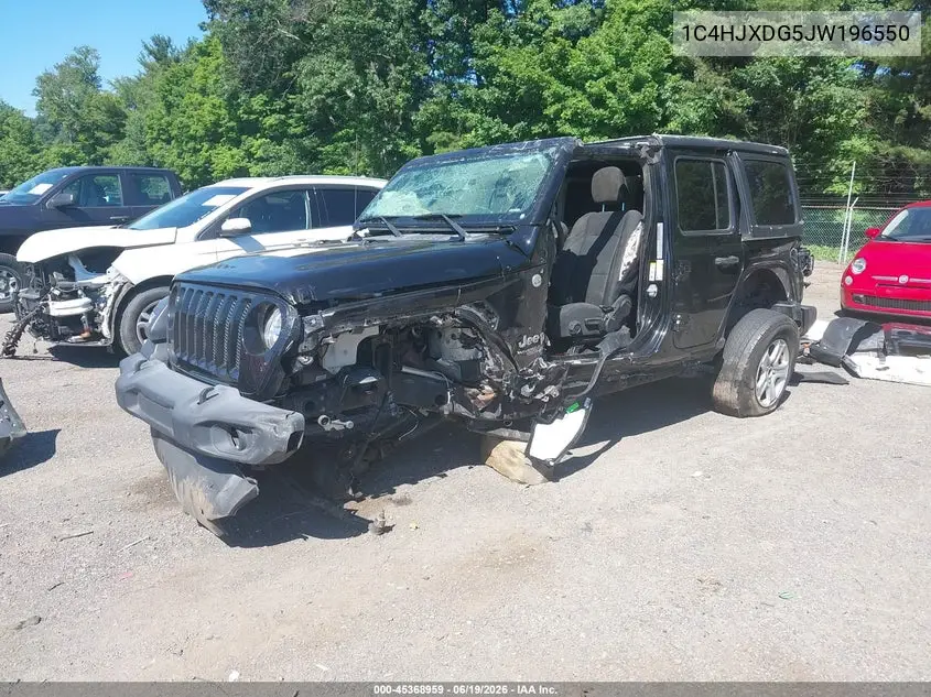 2018 Jeep Wrangler Unlimited Sport S 4X4 VIN: 1C4HJXDG5JW196550 Lot: 45368959