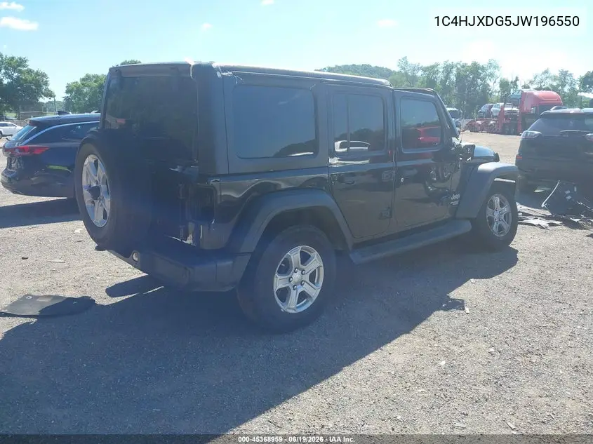 2018 Jeep Wrangler Unlimited Sport S 4X4 VIN: 1C4HJXDG5JW196550 Lot: 45368959