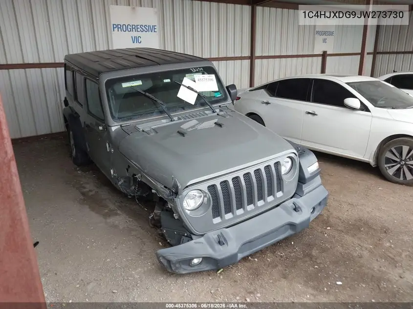 2018 Jeep Wrangler Unlimited Sport S 4X4 VIN: 1C4HJXDG9JW273730 Lot: 45375306