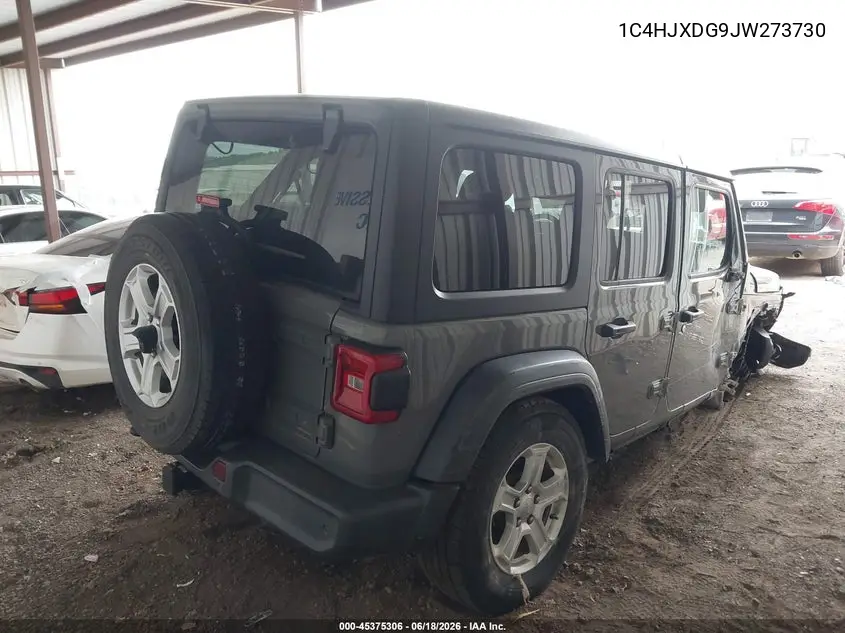 2018 Jeep Wrangler Unlimited Sport S 4X4 VIN: 1C4HJXDG9JW273730 Lot: 45375306