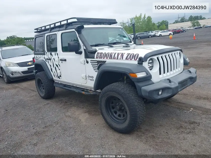 2018 Jeep Wrangler Unlimited Sport S 4X4 VIN: 1C4HJXDG0JW284390 Lot: 45528520