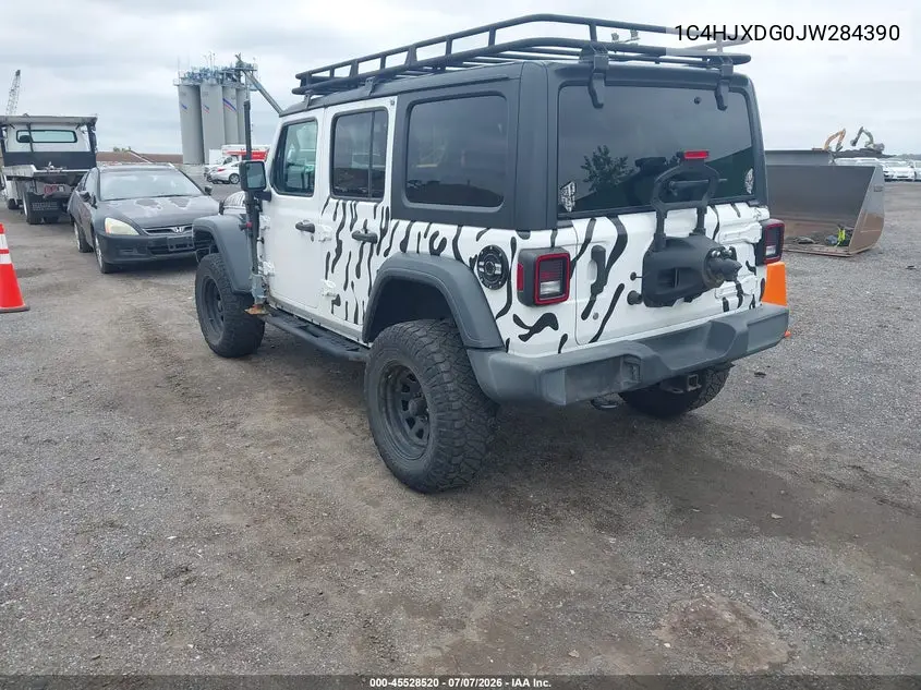 2018 Jeep Wrangler Unlimited Sport S 4X4 VIN: 1C4HJXDG0JW284390 Lot: 45528520