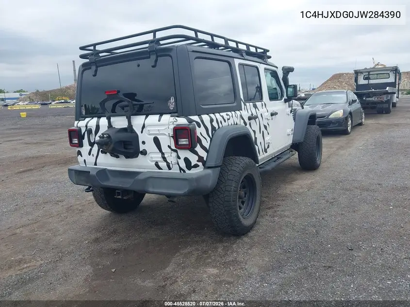 2018 Jeep Wrangler Unlimited Sport S 4X4 VIN: 1C4HJXDG0JW284390 Lot: 45528520