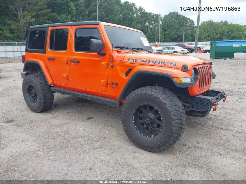 2018 Jeep Wrangler Unlimited Sport S 4X4 VIN: 1C4HJXDN6JW196863 Lot: 45593844