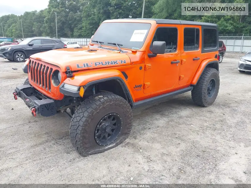 2018 Jeep Wrangler Unlimited Sport S 4X4 VIN: 1C4HJXDN6JW196863 Lot: 45593844